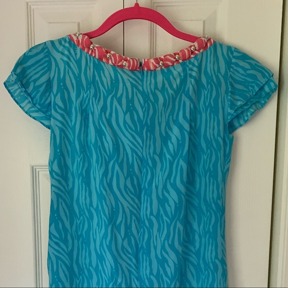 Lilly Pulitzer Silk Joanne shift Dress sz 2 - Picture 5 of 6